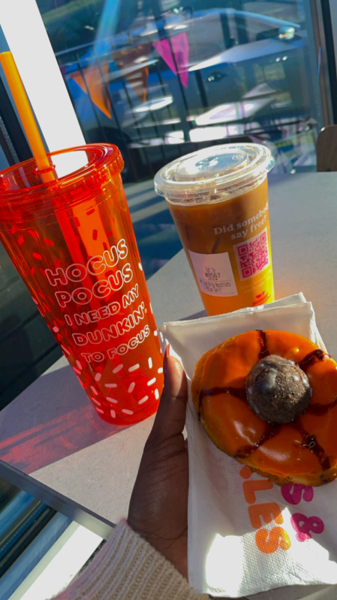 Dunkin Peanut Butter Cup Macchiato ServingLooksATL