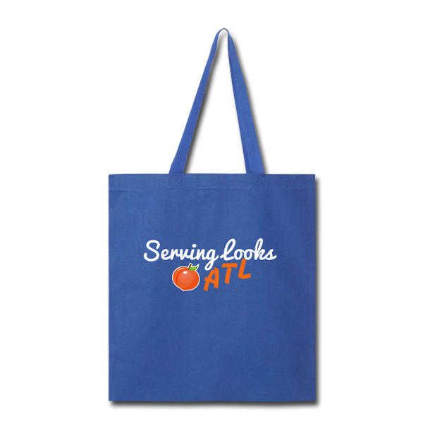 ServingLooksATL Tote Bag - royal blue