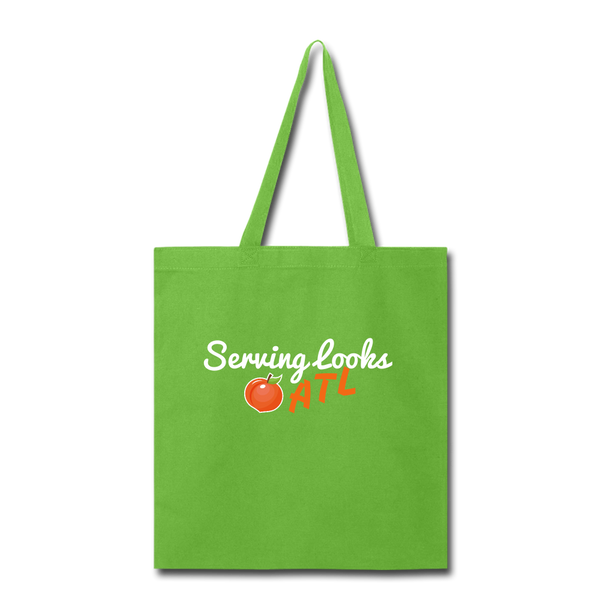 ServingLooksATL Tote Bag - lime green