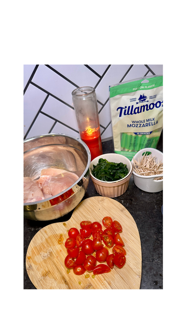 Don't forget to grab your Tillamook Whole Milk Mozzarella Snacks from Kroger to make this dish even more flavorful!