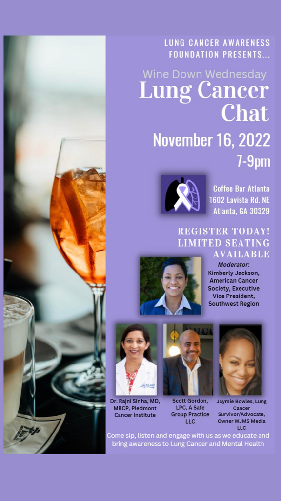 Staycation Giveaway:  Lung Cancer Awareness Foundation Hosts Laps 4 Lungs, Wine Down Wednesday