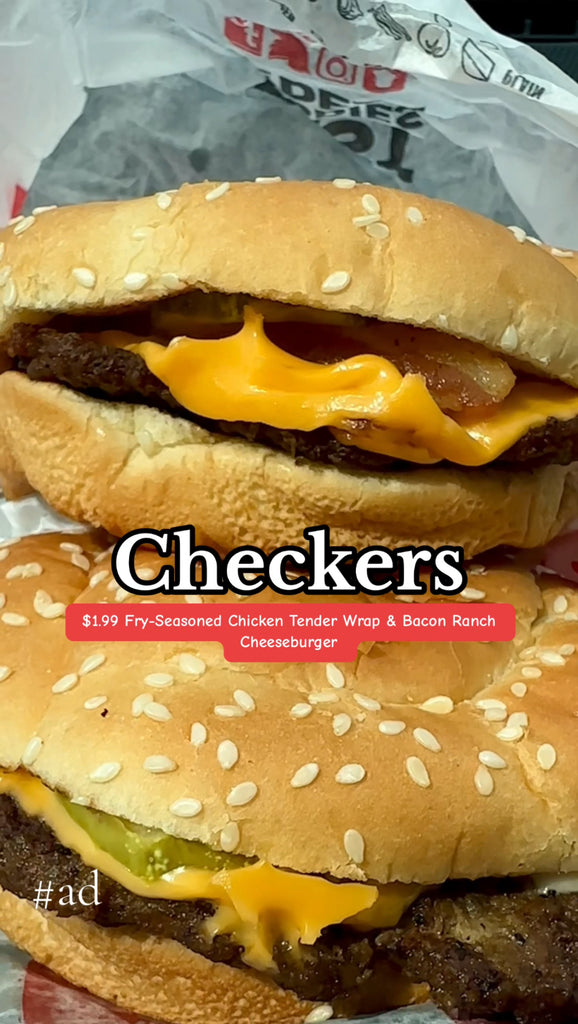 Checkers & Rally’s New $1.99 Fry-seasoned Chicken Tender Wrap and Bacon Ranch Cheeseburger