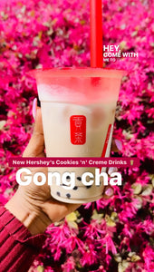 Gong cha Announces Collaboration with Hershey's for New Limited-Edition Cookies 'n' Creme Drinks