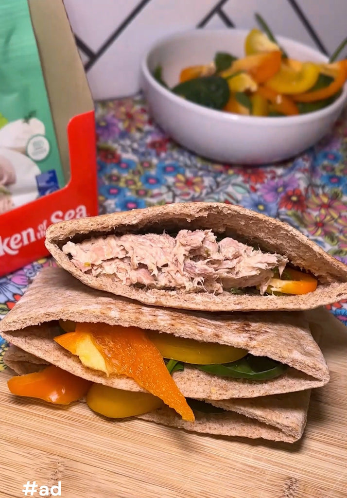 Creating a colorful and vibrant dish with Chicken of the Sea's Dill Tuna Salad packet