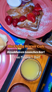 Flying Biscuit Café Brookhaven Launches New Boozy Menu with T-Shirt Giveaway, Labor Day Weekend