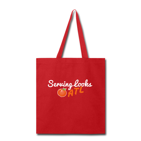 ServingLooksATL Tote Bag - red
